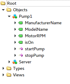 Instantiated Pump Object with inherited children